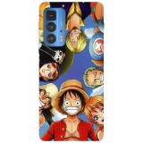 Husa compatibila cu Motorola G20 model One Piece Crew, Silicon, TPU, Viceversa, Transparent, Carcasa