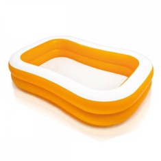 Piscina gonflabila Intex pentru familie 229x147x46 cm, portocaliu