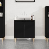 VidaXL Dulap de chiuvetă, negru, 58x33x60 cm, lemn prelucrat 821253