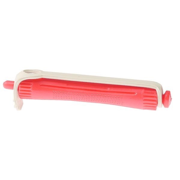 Set 12 bucati bigudiuri din plastic cu elastic pentru permanent Rosu 60 mm x grosime 12 mm