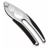 Spargator pentru nuci si alune, din inox, manere antiderapante, 17 cm, argintiu - negru, Kinghoff