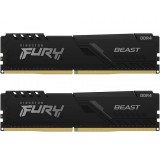 Memorie RAM Kingston Fury Beast, DDR4, 32GB, 3200MHz KF432C16BBK2/32