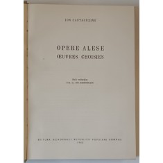 OPERE ALESE , OEUVRES CHOISIES , 1965 * LIPSA SUPRACOPERTA