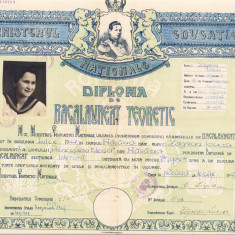 HST PM39 Diplomă bacalaureat 1947 Năsăud