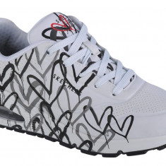 Pantofi pentru adidași Skechers Uno-Spread The Love 155507-WBGY alb