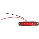 Lampa laterala LED rosie 12V/24V pentru remorca Breckner Germany