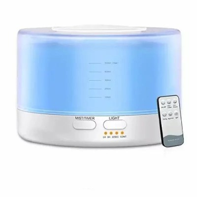 Difuzor aromaterapie cu ultrasunete telecomanda bluetooth muzica lumina LED 7 culori V-Rising VR-WX30S 500 ml alb foto