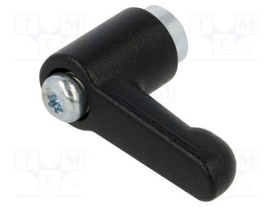 Manetă franceză ELESA GANTER GN 302.2, zinc, M6, 30mm, neagră foto