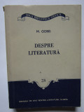 M. Gorki - Despre literatură