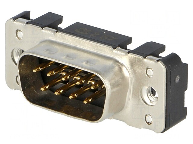 Conector D-Sub 9 Pini Soclu Tată Drept THT UNC 4-40