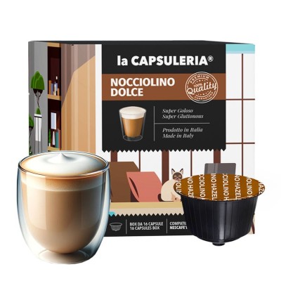 Nocciolino, 96 capsule compatibile Dolce Gusto, La Capsuleria foto