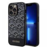 Guess Husa GCube Stripes MagSafe iPhone 15 Pro Negru