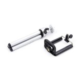 Mini trepied pentru camere video sport, inaltime ajustabila, si suport de telefon inclus - Gri, Dactylion