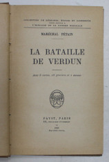 LA BATAILLE DE VERDUN par MARECHAL PETAIN , 1929 foto