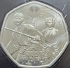 50 pence 2023 Marea Britanie, Luke Skywalker and Princess Leia, Star Wars, Bunc, Coincard, km#2442, Europa