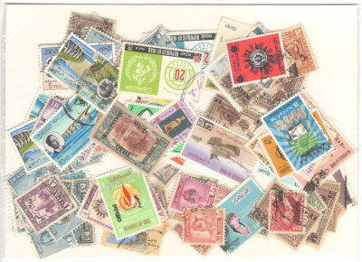 IRAK.Lot peste 100 buc. timbre stampilate foto