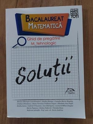 Ghid de pregatire Bacalaureat M- tehnologic Solutii Monica Muresan foto