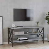 Comoda TV, gri sonoma, 100x40x50 cm, lemn prelucrat GartenMobel Dekor