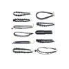 Set 11 Coliere Choker Negre, Multiple Stiluri, Elegante, Ajustabile, Zirconiu, Fashion, Dama