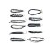 Set 11 colier choker elegant, stiluri multiple, negru