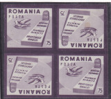 Spania/Romania, Exil romanesc, Drepturile om., em. a XVII-a,4X ndant., 1959, MNH, Istorie, Nestampilat