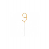 Lumanare Scanteietoare, auriu, 17 cm-Tip Cifra 9