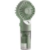 Ventilator portabil de mana, cu vapori de apa, 4 trepte de viteza, ideal pentru calatorii, din plastic, verde