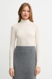 Mos Mosh pulover de l&acirc;nă culoarea negru, light, cu guler, 165910