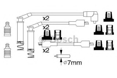 Set fise bujii OPEL FRONTERA A Sport (5_SUD2) (1992 - 1998) BOSCH 0 986 357 125 foto