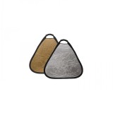 Cumpara ieftin Blenda triunghiulara cu maner gold-silver 80cm