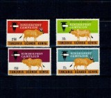 Kenya Uganda Tanganyika 1971 - Pesta bovina, animale de ferma, serie neuzata
