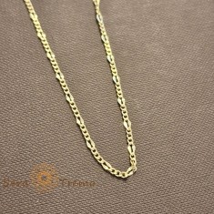 Lantisor Imperial , Unisex placat aur 18K Brazilia cu stanta