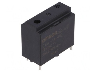 Releu Electromagnetic SPST-NO 12VDC G4A PCB foto