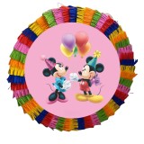 Pinata pentru petreceri, 35 cm, multicolora, model Mickey si Minnie Mouse