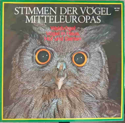 Disc vinil, LP. Stimmen Der V&amp;ouml;gel Mitteleuropas. SET 2 DISCURI VINIL-Dr. Michael Schubert foto
