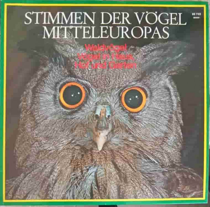 Disc vinil, LP. Stimmen Der V&ouml;gel Mitteleuropas. SET 2 DISCURI VINIL-Dr. Michael Schubert