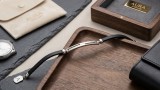 Cumpara ieftin Bratara din Piele Neagra si Argint 925 Rodiat cu Placuta Architecturala Decupata,