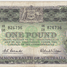 AUSTRALIA 1 POUND LIRA 1961 F
