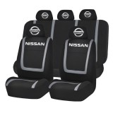 Set Huse Scaune Universale Compatibile cu Nissan &ndash; Negru/Gri