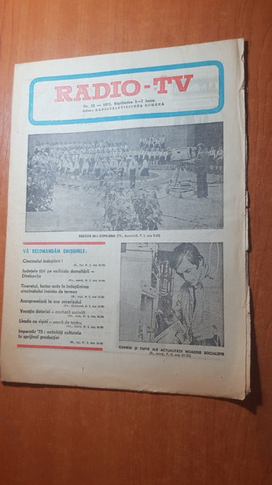 revista radio-tv saptamana 1-7 iunie 1975