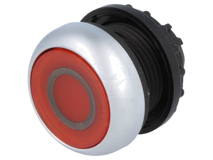 Comutator apăsare 22mm roșu IP67