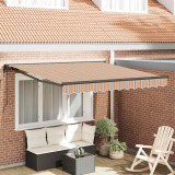 vidaXL Cortina Retractabilă Dungă Multicolor 350x250 cm țesătură 3330302