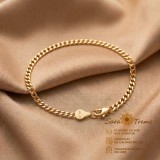 Bratara Imperial Unisex , 3 mm, placata cu aur 18K Brazilia