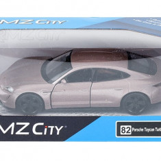 Macheta RMZ City Porsche Taycan Turbo S, 2020, Roz 1:32 A11955PTR