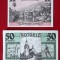 Germania lot 2 notgeld 10 + 50 pfennig 1921 Schwarza UNC **