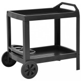 Cumpara ieftin Cărucior de băuturi, antracit, 69 x 53 x 72 cm, plastic