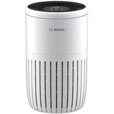 Purificator de aer Bosch Air 4000, CADR 300m3/h, Prefiltru, filtru HEPA H13, filtru carbon activ, senzor de praf, timer, alb