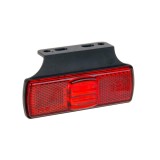 Lampa gabarit auto BestAutoVest 12V/ 24V cu LED, dreptunghiulara Rosie , 97x30x12mm, cu cablu, cu suport fixare,1 buc., Rapid