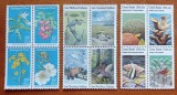 U.S.A-Protectia naturii--3Set. de .4VAL.-nestamp--Scan