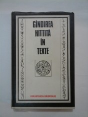 GANDIREA HITITA IN TEXTE foto